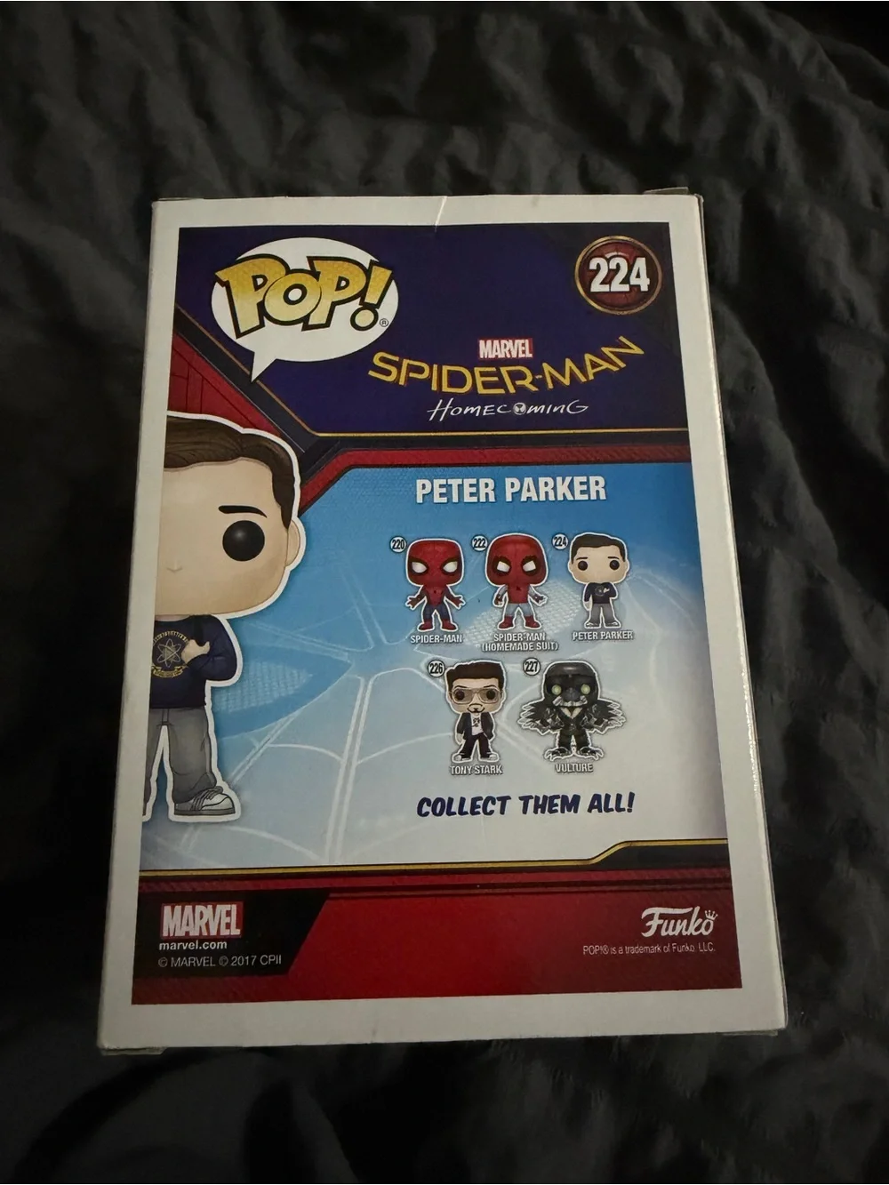 Funko Pop! Marvel Peter Parker #224 Spider-Man Homecoming 2017